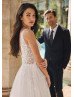 V Neck Beaded Ivory Tulle Luxurious Wedding Dress V Neck Beaded Ivory Tulle Luxurious Wedding Dress